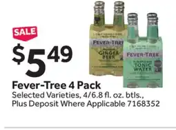 Stop&Shop Fever-Tree 4 Pack offer