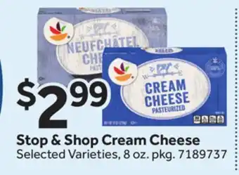 Stop&Shop Stop & Shop Cream Cheese offer