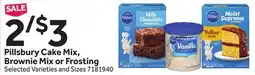 Stop&Shop Pillsbury Cake Mix, Brownie Mix or Frosting offer
