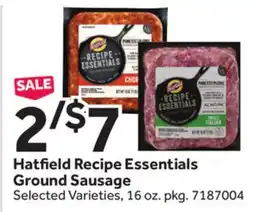 Stop&Shop Hatfield Recipe Essentials Ground Sausage offer
