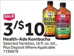 Stop&Shop Health-Ade Kombucha offer