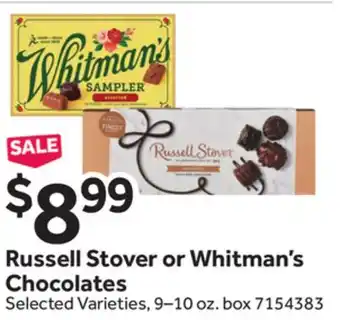 Stop&Shop Russell Stover or Whitman's Chocolates offer