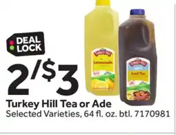 Stop&Shop Turkey Hill Tea or Ade offer