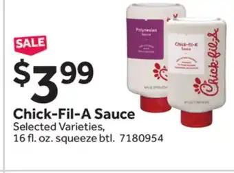 Stop&Shop Chick-Fil-A Sauce offer