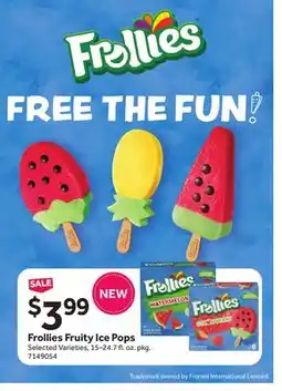 Stop&Shop Frollies Fruity Ice Pops offer