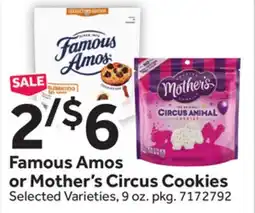Stop&Shop Famous Amos or Mother's Circus Cookies offer