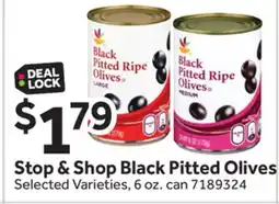 Stop&Shop Stop & Shop Black Pitted Olives offer