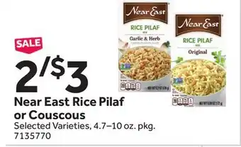Stop&Shop Near East Rice Pilaf or Couscous offer