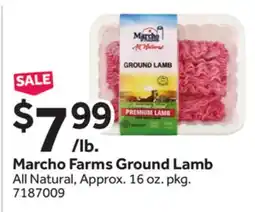 Stop&Shop Marcho Farms Ground Lamb offer