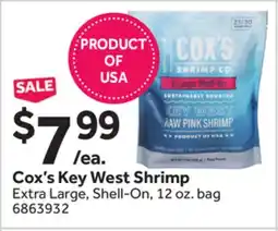 Stop&Shop Cox's Key West Shrimp offer
