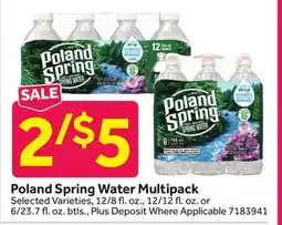 Stop&Shop Poland Spring Water Multipack offer