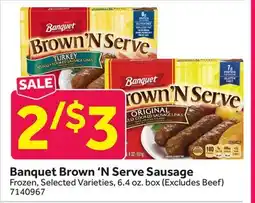 Stop&Shop Banquet Brown'N Serve Sausage offer