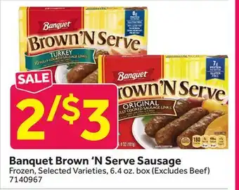 Stop&Shop Banquet Brown'N Serve Sausage offer