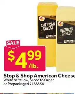 Stop&Shop Stop & Shop American Cheese offer