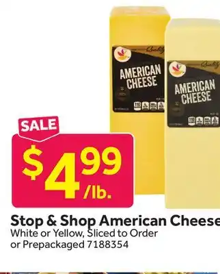 Stop&Shop Stop & Shop American Cheese offer