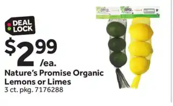 Stop&Shop Nature's Promise Organic Lemons or Limes offer