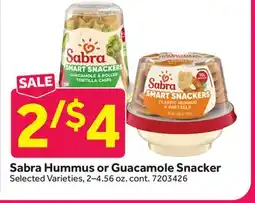 Stop&Shop Sabra Hummus or Guacamole Snacker offer