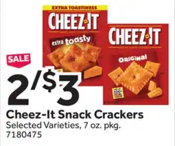 Stop&Shop Cheez-It Snack Crackers offer