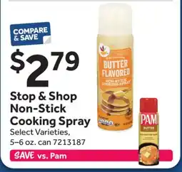 Stop&Shop Stop & Shop Non-Stick Cooking Spray offer