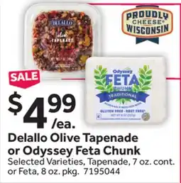 Stop&Shop Delallo Olive Tapenade or Odyssey Feta Chunk offer