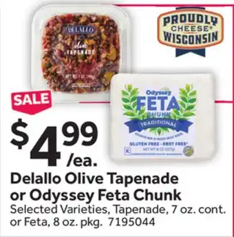 Stop&Shop Delallo Olive Tapenade or Odyssey Feta Chunk offer