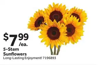 Stop&Shop 5-Stem Sunflowers offer