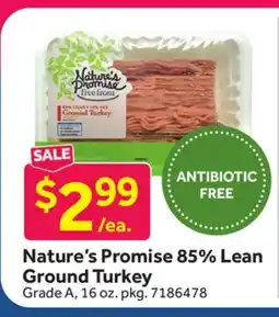 Stop&Shop Nature's Promise 85% Lean Ground Turkey offer