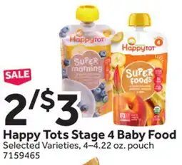 Stop&Shop Happy Tots Stage 4 Baby Food offer