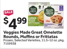 Stop&Shop Veggies Made Great Omelette Rounds, Muffi ns or Frittatas offer