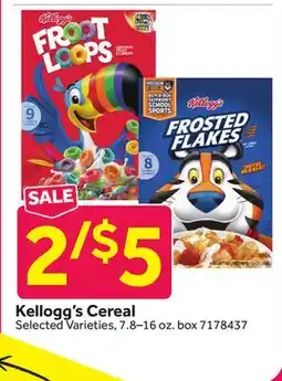 Stop&Shop Kellogg's Cereal offer