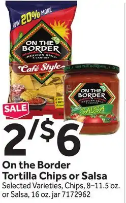 Stop&Shop On the Border Tortilla Chips or Salsa offer