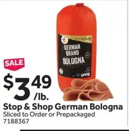 Stop&Shop Stop & Shop German Bologna offer