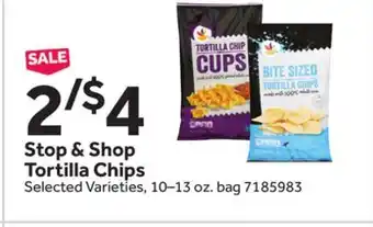 Stop&Shop Stop & Shop Tortilla Chips offer
