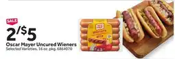 Stop&Shop Oscar Mayer Uncured Wieners offer