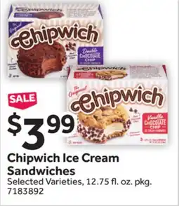 Stop&Shop Chipwich Ice Cream Sandwiches offer