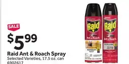 Stop&Shop Raid Ant & Roach Spray offer