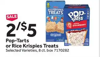Stop&Shop Pop-Tarts or Rice Krispies Treats offer