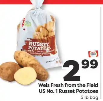 Weis Markets Weis Fresh from the Field US No. 1 Russet Potatoes offer