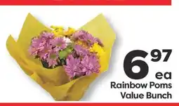 Weis Markets Rainbow Poms Value Bunch offer
