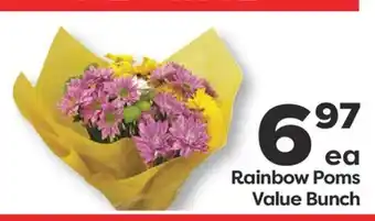 Weis Markets Rainbow Poms Value Bunch offer
