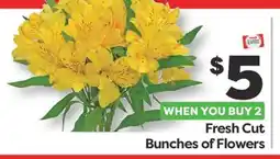 Weis Markets Fresh Cut Bunches of Flowers offer