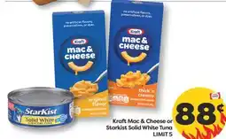 Weis Markets Kraft Mac & Cheese or Starkist Solid White Tuna offer