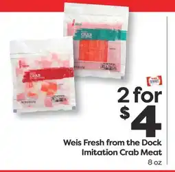 Weis Markets Weis Fresh from the Dock Imitation Crab Meat offer