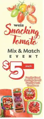 Weis Markets Family Pack Tomatoes offer