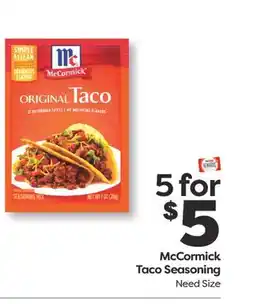 Weis Markets McCormick Taco Seasoning offer
