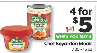 Weis Markets Chef Boyardee Meals offer