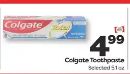 Weis Markets Colgate Toothpaste offer