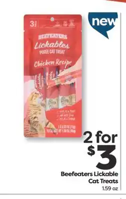 Weis Markets Beefeaters Lickable Cat Treats offer