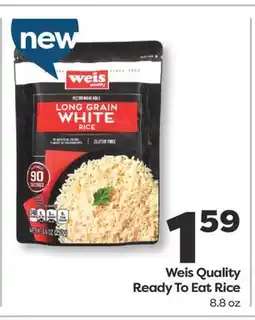 Weis Markets Weis Quality Ready To Eat Rice offer