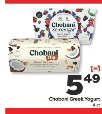 Weis Markets Chobani Greek Yogurt offer